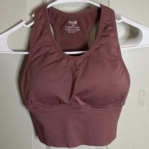 Mauve Longline Sports Bra